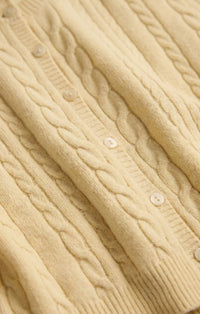 Z Supply Cera Cardigan - Lemon Chiffon-Hand In Pocket