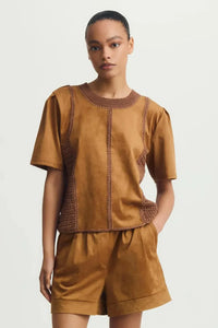 Melissa Nepton Inti Top- Amber-Hand In Pocket