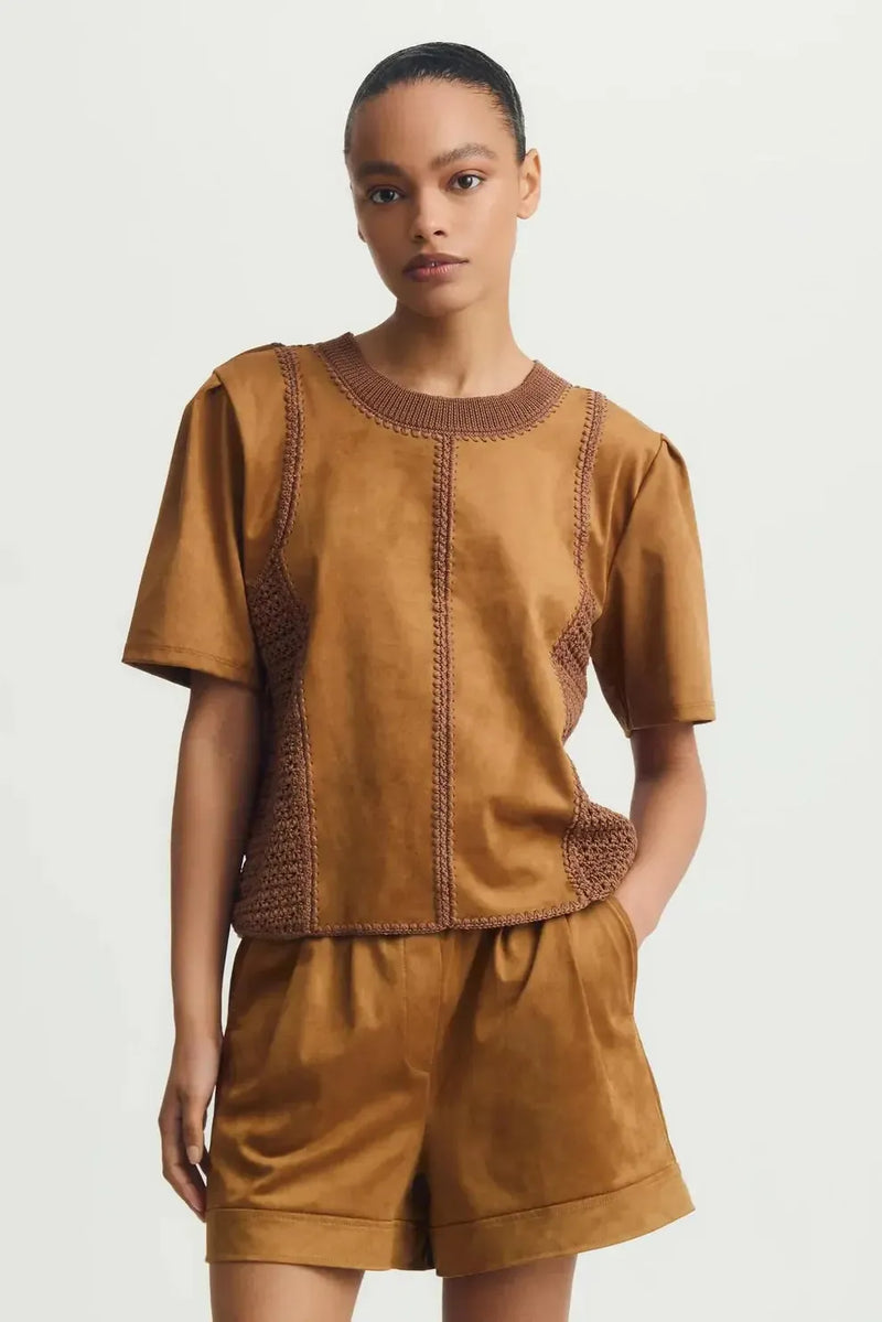 Melissa Nepton Inti Top- Amber-Hand In Pocket