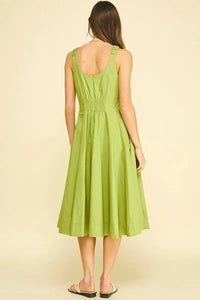 Margot Midi Dress - Matcha-Hand In Pocket