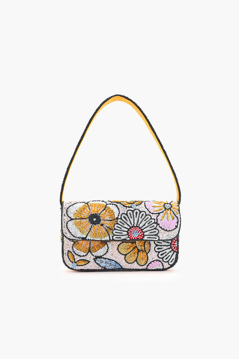 Daisy Daydream Embellished Shoulder Bag-Hand In Pocket