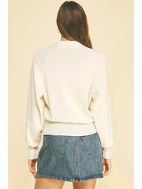 Angela Sweater- Off White-Hand In Pocket