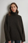 Line Mavis Sweater- Mocha-Hand In Pocket