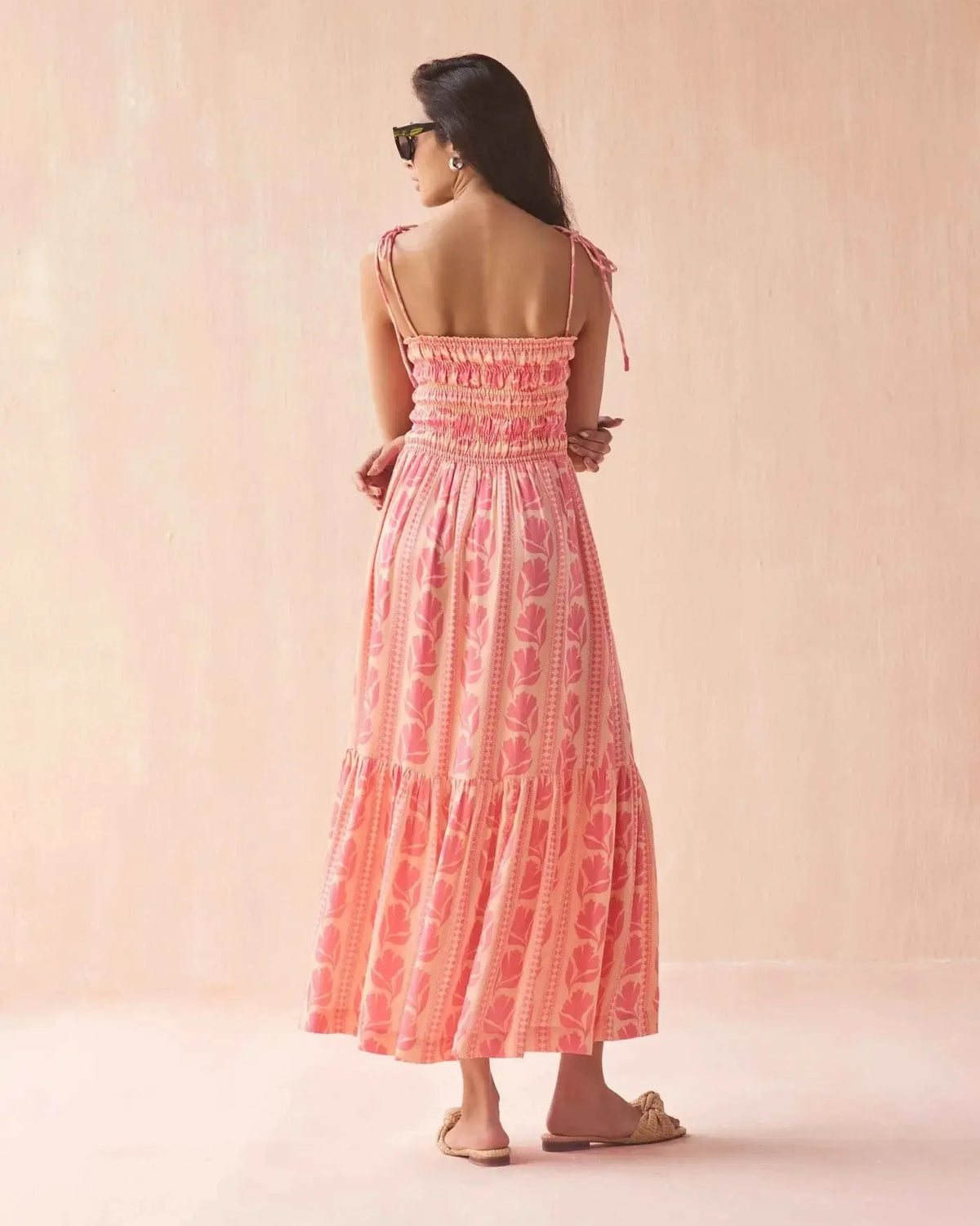 Omika Adley Maxi Dress - Lara Flamingo-Hand In Pocket