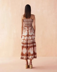 Omika Adley Maxi Dress- Marla Cardamom-Hand In Pocket