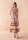 Omika Adley Maxi Dress- Marla Cardamom-Hand In Pocket
