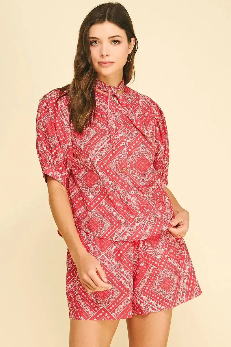 Chloe Bottoms - Red-Hand In Pocket