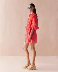 Omika Aria Mini Dress- Vani Papaya