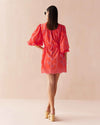 Omika Aria Mini Dress- Vani Papaya