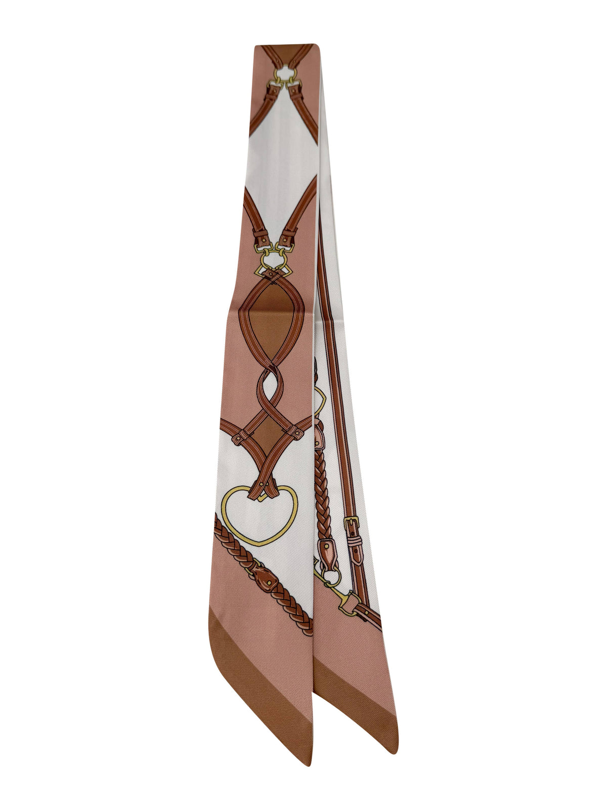 Brown Heart Link Scarf Necklace with CZ Coin-Hand In Pocket