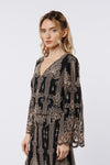 Ciebon Beck Two-Tone Cutout Top - Black/Taupe-Hand In Pocket