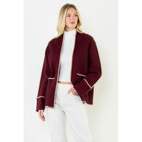 THML Annabelle Cardigan - Burgundy