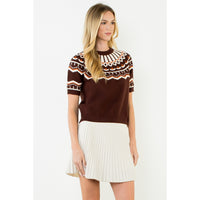 THML Margo Sweater - Cinnamon-Hand In Pocket