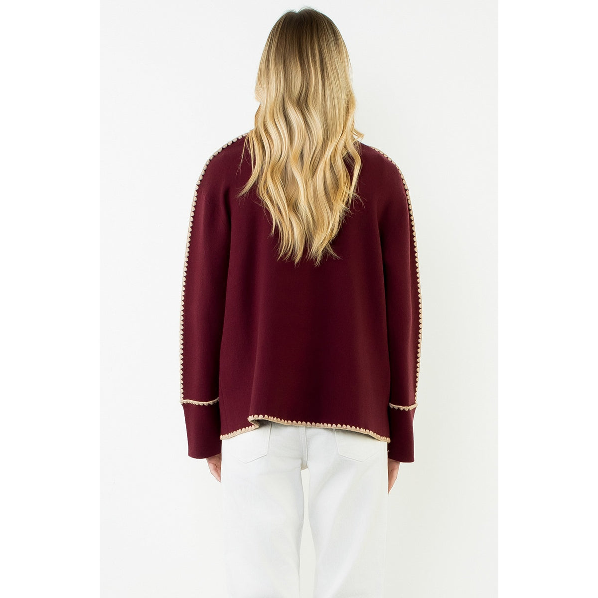 THML Annabelle Cardigan - Burgundy