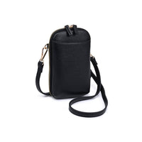 Karen Cell Phone Crossbody: Black-Hand In Pocket