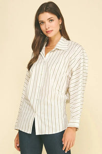 Sienna Top - Khaki Multi