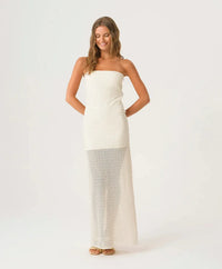 PQ Swim Aura Dress - Biscotti-Hand In Pocket