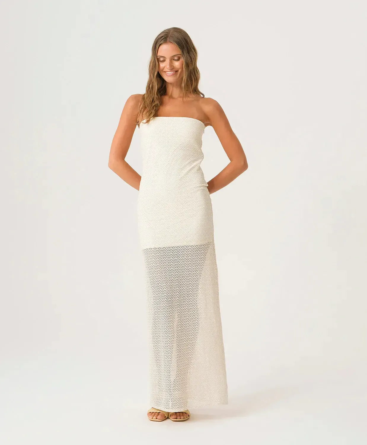 PQ Swim Aura Dress - Biscotti-Hand In Pocket