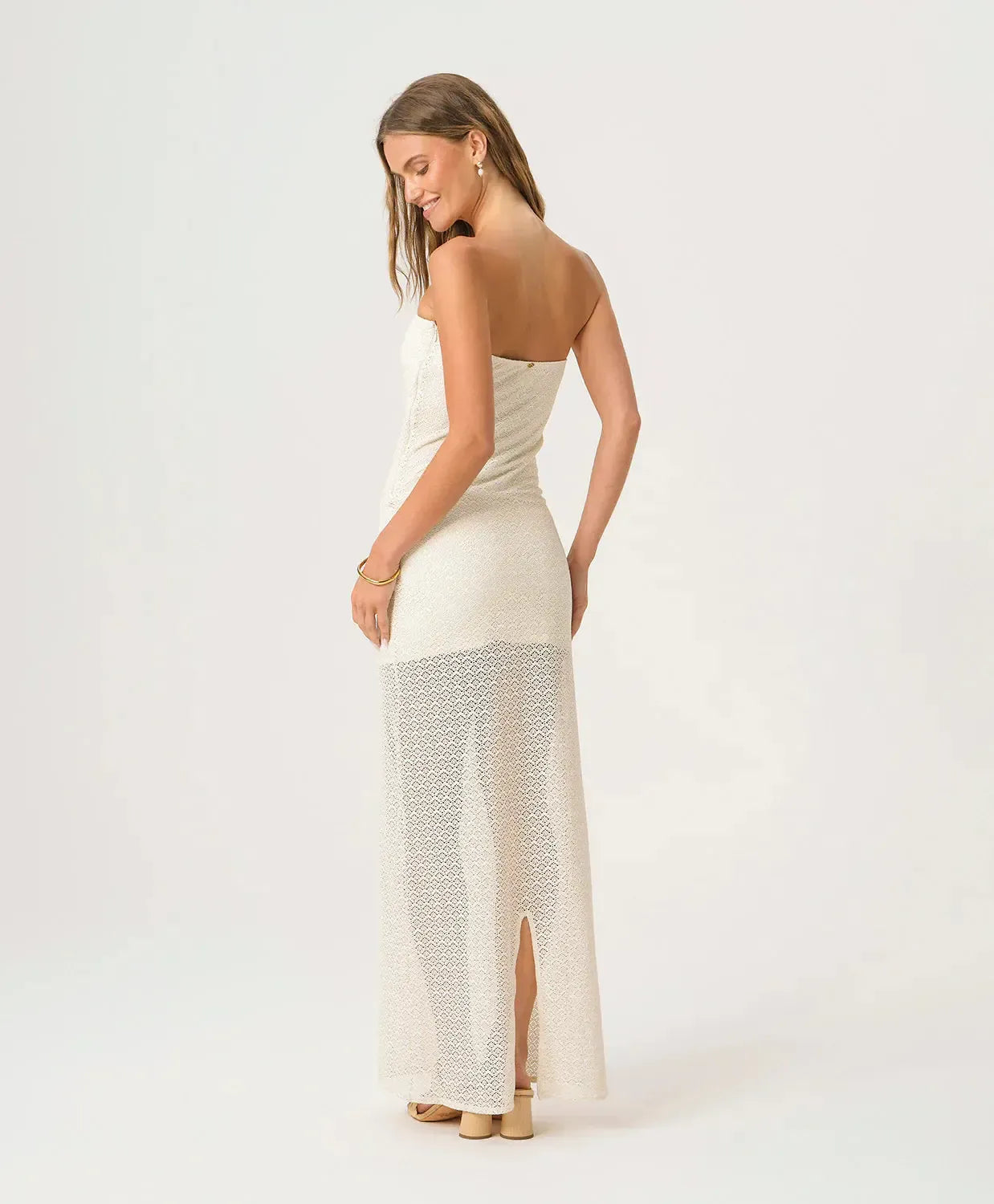 PQ Swim Aura Dress - Biscotti-Hand In Pocket