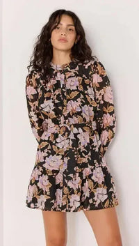 MINKPINK Willow Belted Mini Dress- Floral-Hand In Pocket