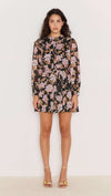 MINKPINK Willow Belted Mini Dress- Floral-Hand In Pocket