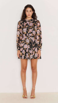 MINKPINK Willow Belted Mini Dress- Floral-Hand In Pocket