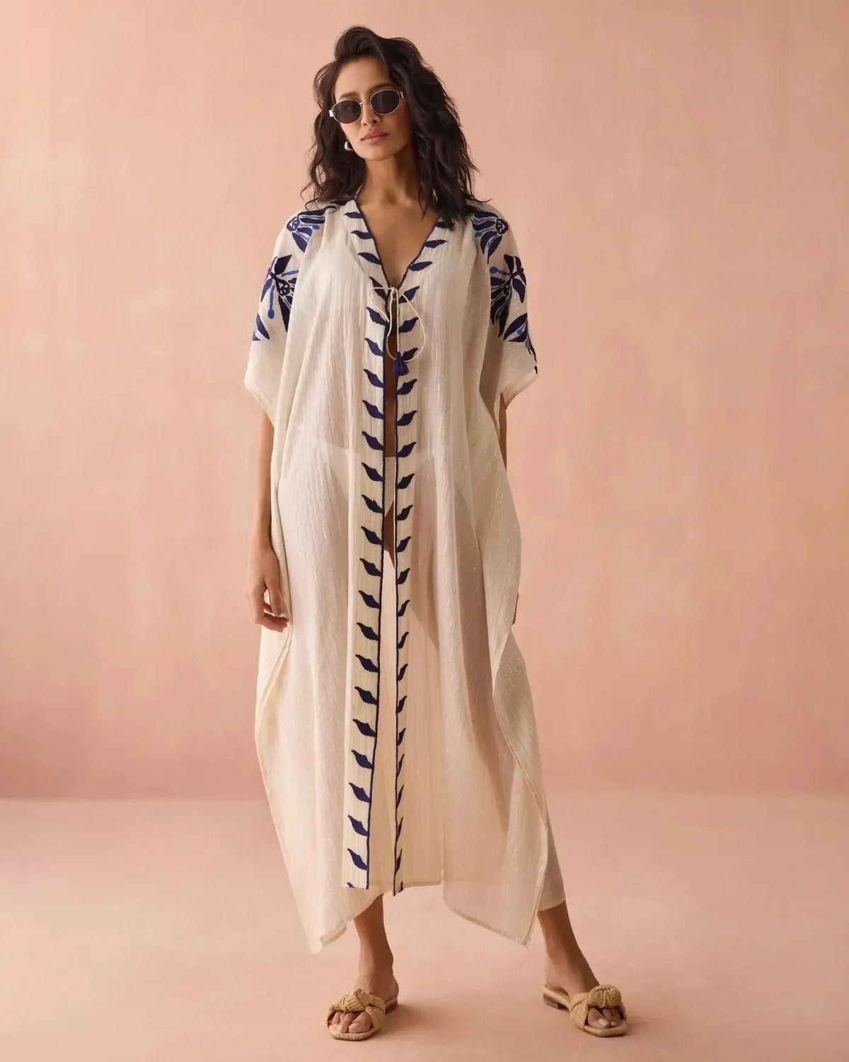 Omika Blanca Kimono - Adra Marlin ***FINAL SALE***-Hand In Pocket