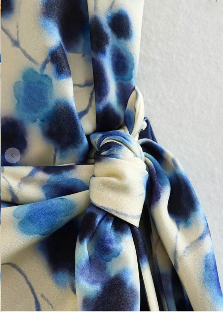 Tristan Floral V-Neck Side Knot Dress ***FINAL SALE***-Hand In Pocket