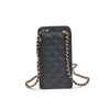 Brianna Cell Phone Crossbody: Black-Hand In Pocket