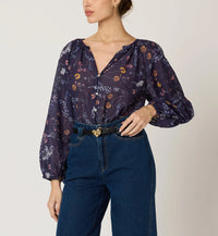 Cleobella Catherine Blouse-Viviana Print