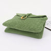 Boston Suede Crossbody bag: Green-Hand In Pocket