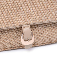 Gloria - Straw Crossbody: Natural-Hand In Pocket
