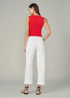 Joe’s Jeans The Wilder Relaxed Barrel- White-Hand In Pocket