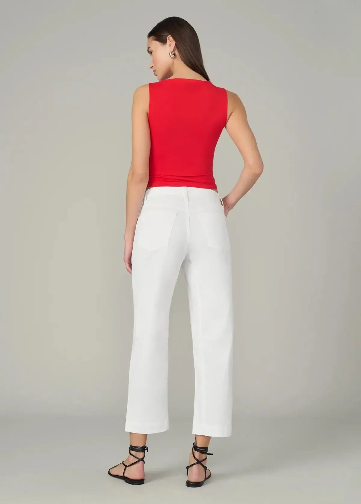 Joe’s Jeans The Wilder Relaxed Barrel- White-Hand In Pocket