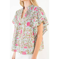 THML Florence Top - Mint-Hand In Pocket