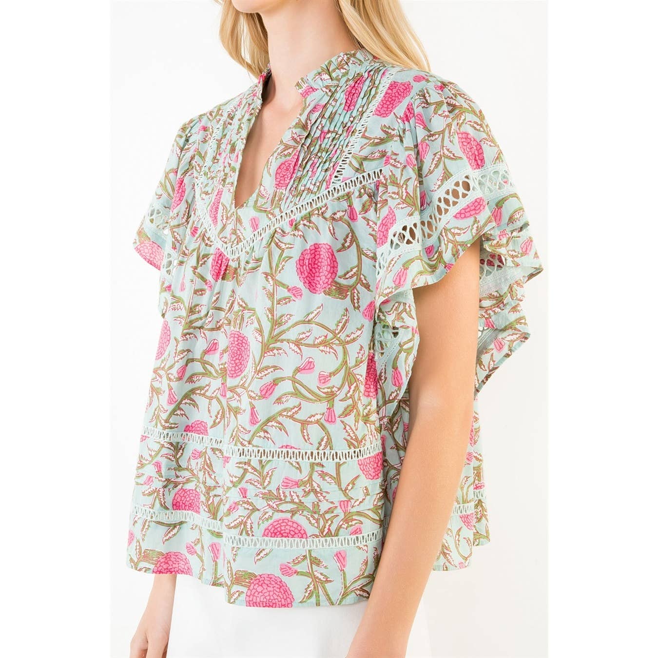 THML Florence Top - Mint-Hand In Pocket