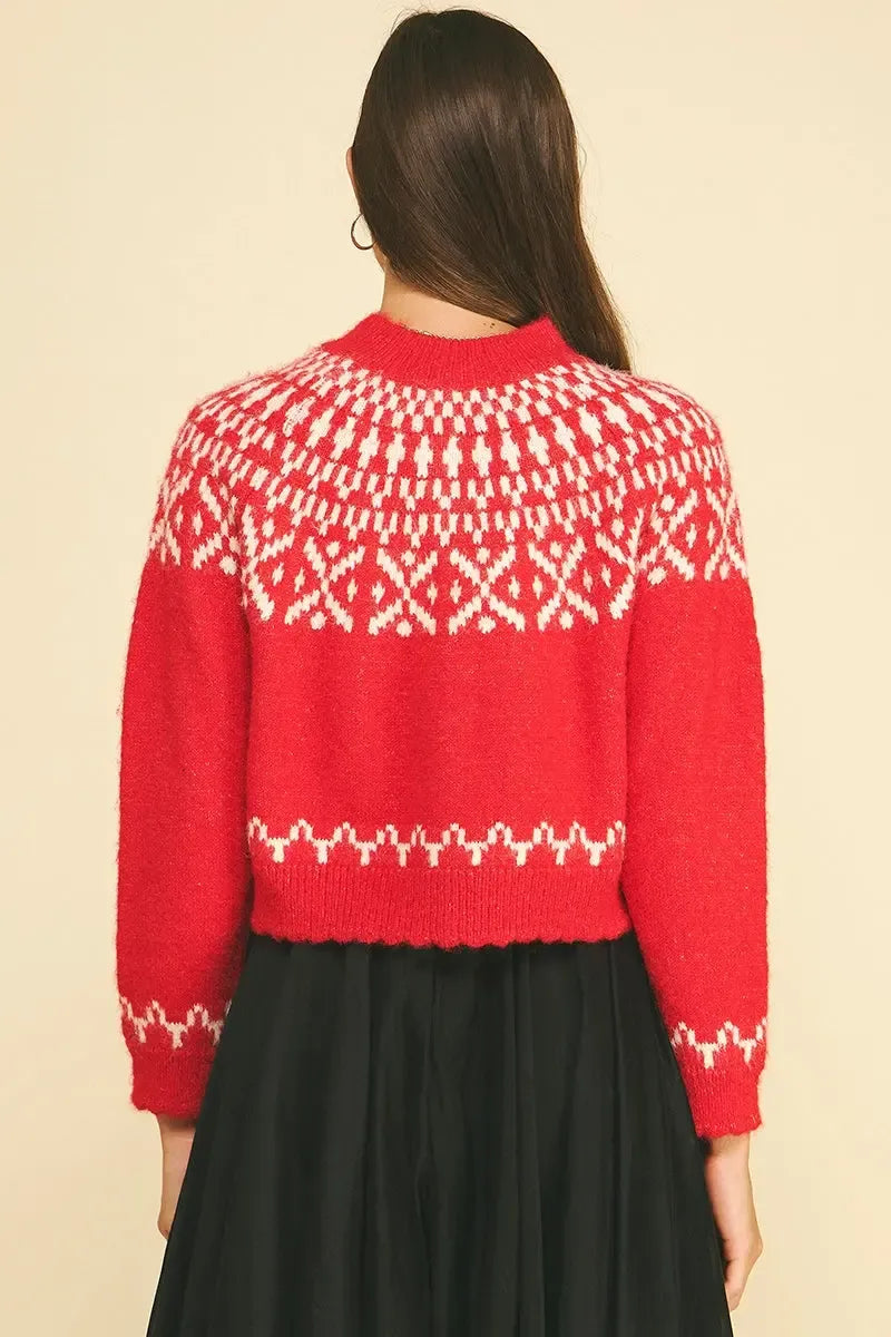 Colette Sweater - Red-Hand In Pocket