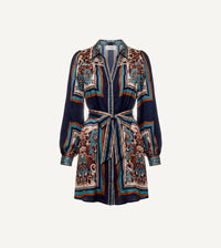Cleobella Charisma Mini Dress - Black Floral Anise Print