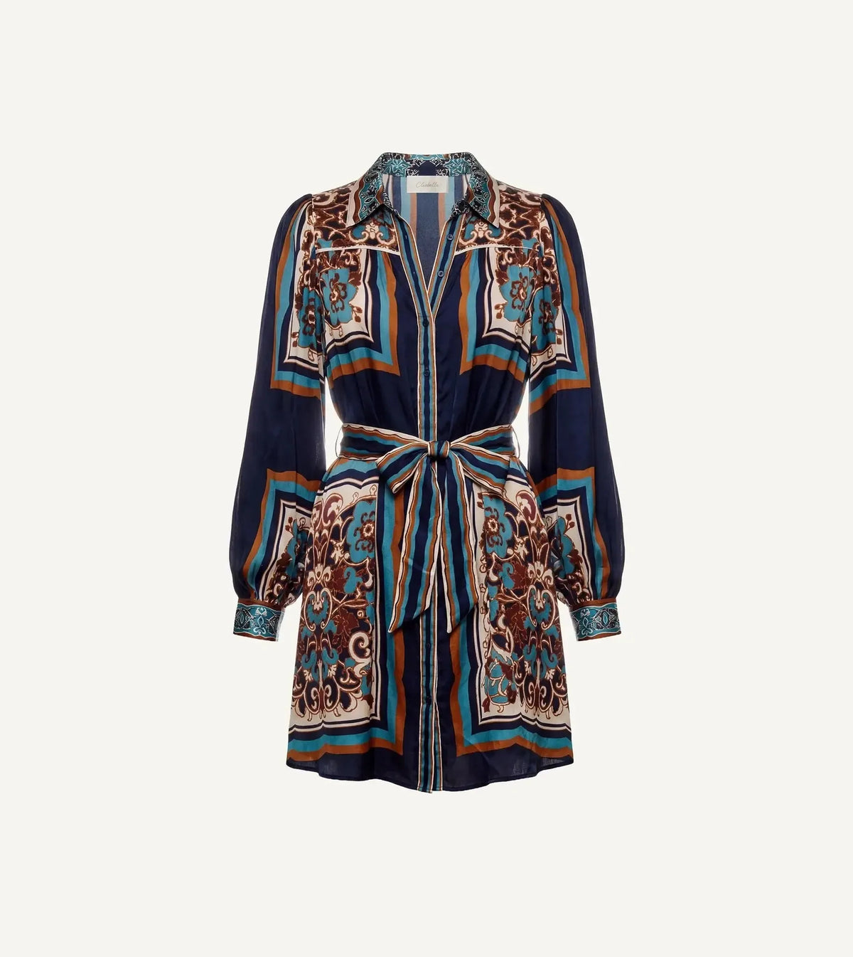 Cleobella Charisma Mini Dress - Black Floral Anise Print