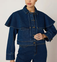 Cleobella Clarke Jacket- Dark Denim
