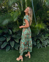 Omika Cora Midi Dress- Kala Kelp