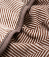 Harborview Herringbone Chocolate Blanket: Original