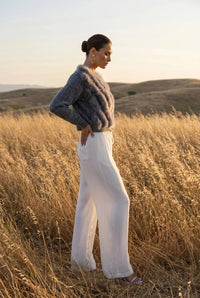 Lisa Maree By The Fireside Cardigan - Grey-Hand In Pocket