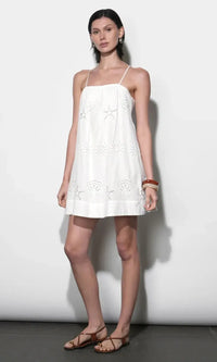 Greylin Daisy Mini Dress - White-Hand In Pocket