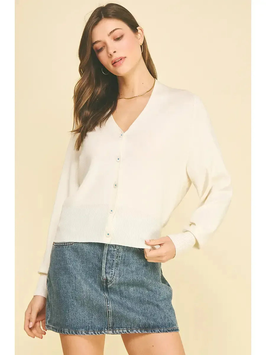 Angela Sweater- Off White-Hand In Pocket