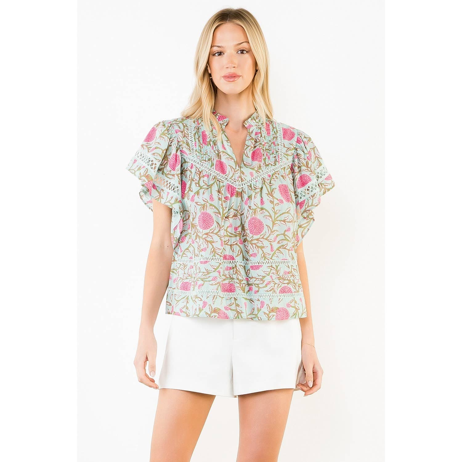 THML Florence Top - Mint-Hand In Pocket