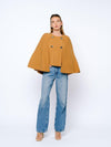 Ciebon Fanny Poncho Jacket - Brown-Hand In Pocket