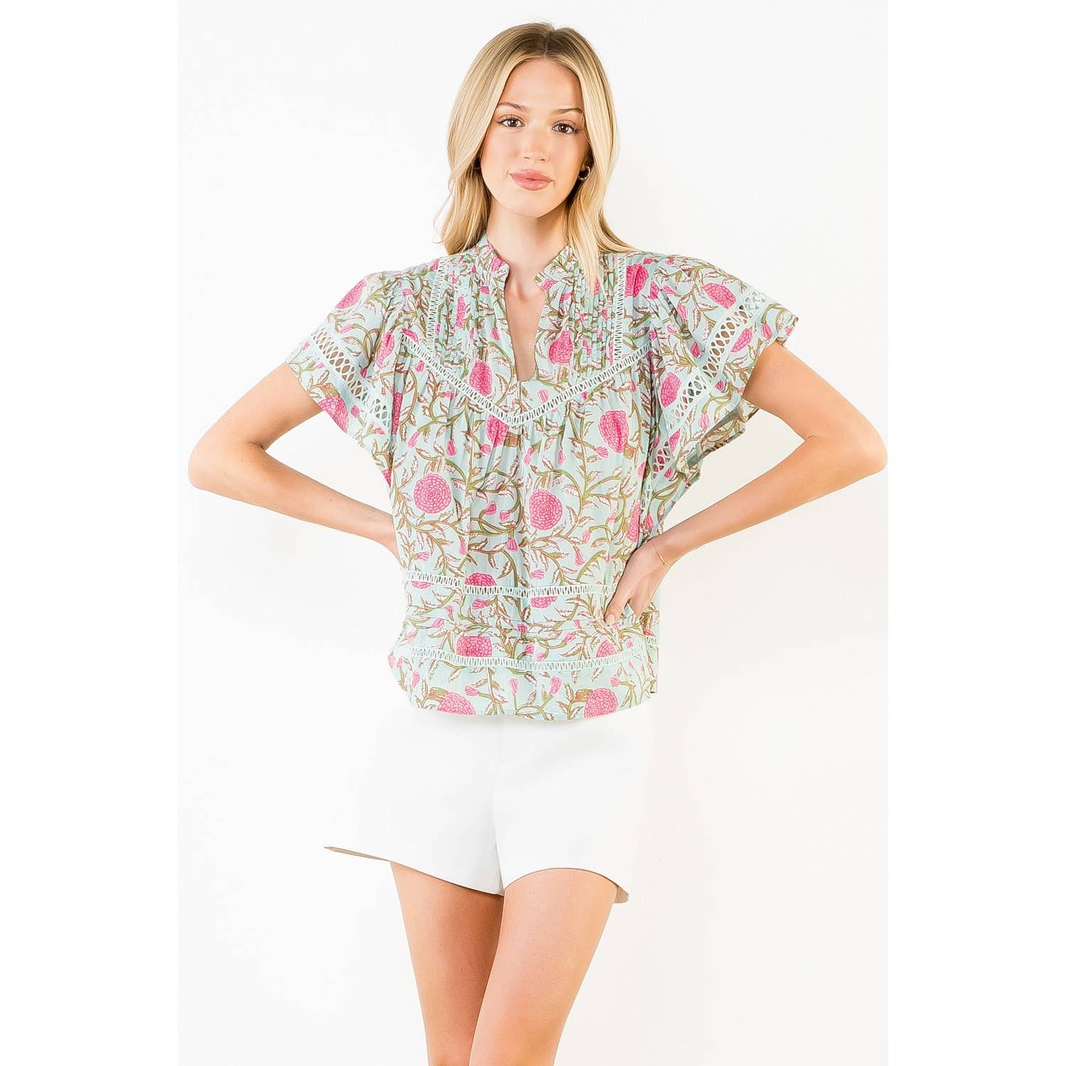 THML Florence Top - Mint-Hand In Pocket