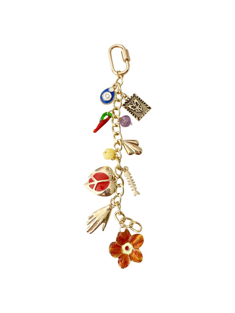 Whimsical Bag Charm-Hand In Pocket