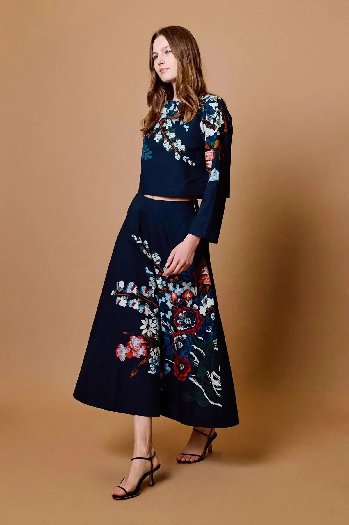 Cleobella Della MIDI Skirt - Fleuron Print